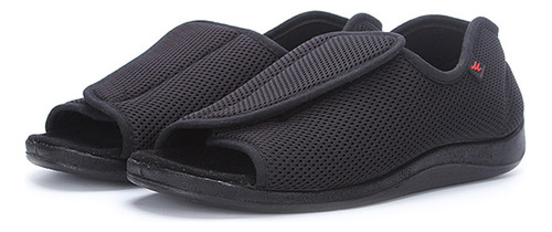 Zapatos Confortados Y Seguros Ancho Velcro Para Adulto Mayor
