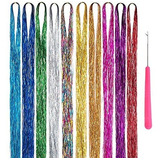 Lingse 44 Colorido Tinsel 2600 Strands Hair Glitter Hair Spa