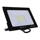 Refletor Led 50w Branco Quente 3000k Preto Startec