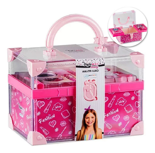 Maleta Maquiagem Infantil Completa My Style Beauty Luxo