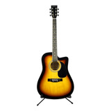 Guitarra Acústica Campero Texana Con Resaque Sunburst