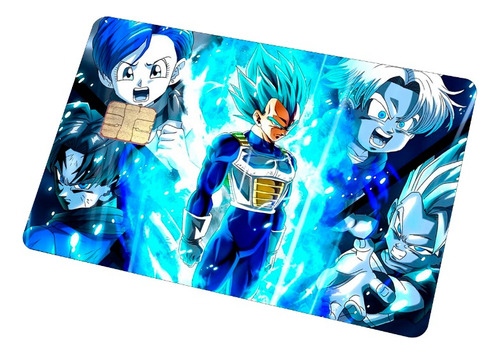 Sticker Para Tarjeta Nuevo Dragon Ball Vegeta Blue