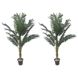 2 Planta Árvore Artificial Coqueiro Palmeira Decorações Sala