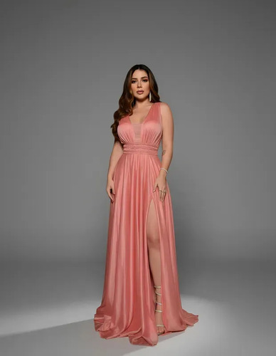 Vestido Festa De Casamento Fucsia Covidada Elegante