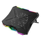 Base Notebook Reclinable Nisuta Ns-cn93r Rainbow Fan Usb Rgb