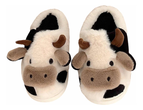 Pantuflas Vaca Mujer. Babuchas De Vaca Para Mujer.