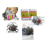Respirador 3m Serie 6200 Con Filtro 7093c P100 (n95,virus)