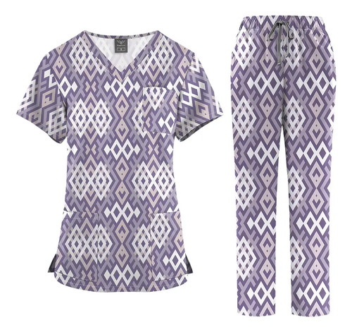 Conjunto Ropa Quirúrgica Estampada Para Médicos Y Enfermeras