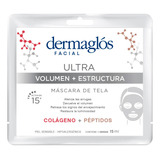 Mascara Facial De Tela Ultra Volumen + Estructura Dermaglos