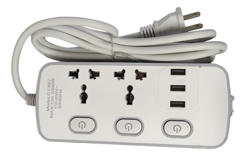 Extension Usb Multitoma Switch Puerto Corriente Electrica