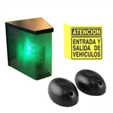 Kit Semaforo Led Con Barrera Para Salida Garage Estacionamiento