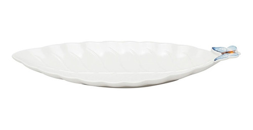 Travessa Oval Borboletas De Porcelana Wolff Petisqueira 