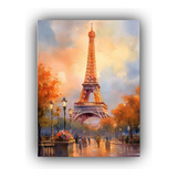 40x60cm Cuadro Elegancia Finas Líneas De La Torre Eiffel