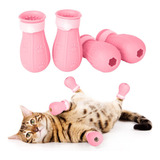 Botas Antiarañazos Para Gatos, 4 Piezas Zapatos Ajustables