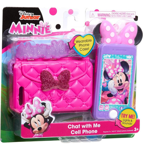 Minnie Mouse Celular De Juguete Chat Me Con Luz Y Sonido