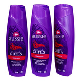 Shampoo Aussie Miracle Curls = Kit Com 3 = 360ml Cada