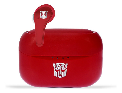 Earpods Tws Transformers Autobot Otl Inalámbricos  Rojo