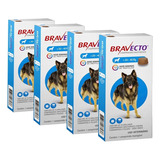 Kit Com 4 Antipulgas Bravecto 1000mg Para Cães De 20 A 40kg