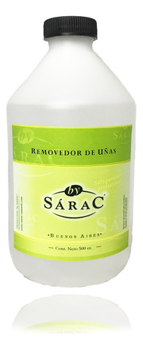 Removedor Esmalte Semipermanente De Uñas By Sarac X 500 Ml