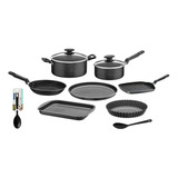 Bateria Cocina Teflon Tramontina Olla Sarten + Cucharas