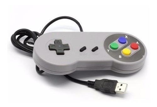 Controle Super Nintendo Snes Joystick Usb Jogos Emulador Pc 