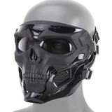 Máscara De Protección Táctica Ajustable Con Calavera Complet