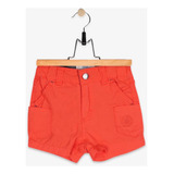 Short Bebe Algodón Verano Niño Rojo (pvq807roj)