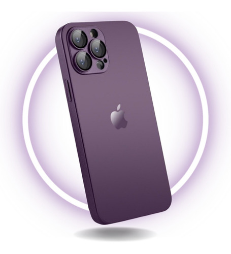 Capa Luxo Vidro Fosco Nanoglass Para iPhone 14 15 Pro Max  