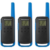 Kit 3 Radios Motorola T270tp Alcance En Ciudad 800mts 