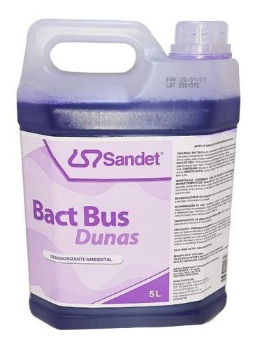 Bact Bus Solvente Para Banheiro Químico Ecocamp Trailer 5 Lt Cor Dunas