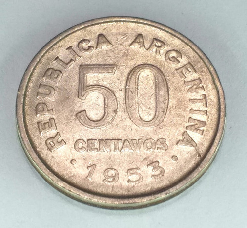 Antigua Moneda De 10 Centavos 1953 Republica Argentina