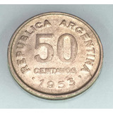 Antigua Moneda De 10 Centavos 1953 Republica Argentina