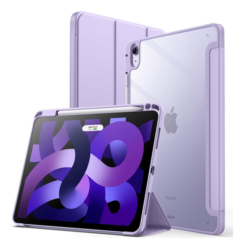 Jetech Funda iPad Air 5 4 Gen De 10,9 Pulgadas S Pen Purpura