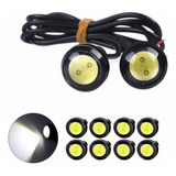 10 Pz 23mm Focos Ojo Aguila Faros Led Tipo Xenon Niebla Drl