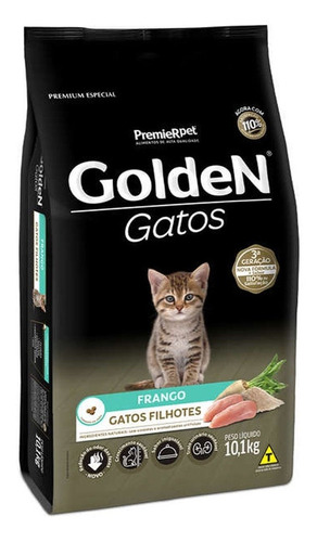 Ração Golden Gatos Filhotes Frango 10 Kg