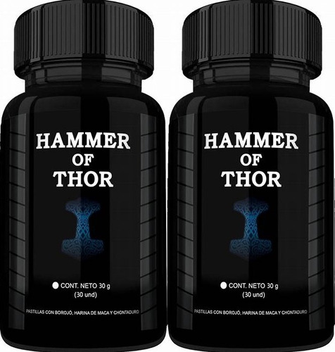 Hammer Of Thor 2 Frascos - Unidad a $750