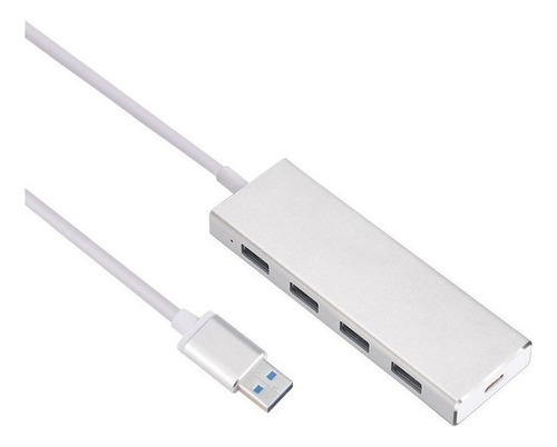 Hub Usb 3.0 Multiplicador 4 Puertos Usb + 1 C Zapatilla Pc