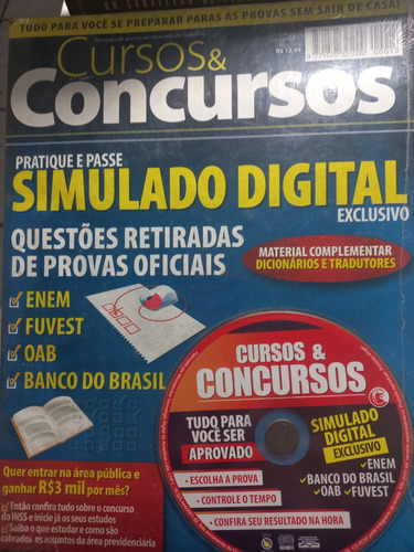 Cd-rom Cursos & Concursos  Simulado Digital Exclusivo Enem