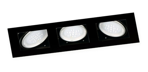 Spot Embutir Cardanico 3 Luces Ar111 Apto Led Gu10 C/zocalo