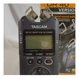 Grabador De Voz Digital Tascam Dr-40x Color Negro