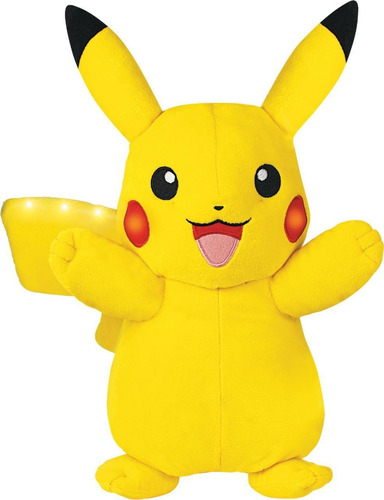 Pelúcia Pikachu Pokémon Com Luz E Som 31cm Sunny