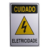 Kit 10 - Placas Perigo Painel Eletrecidade 30x20cm Cuidado