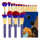 Docolor Juego De 19 Brochas De Maquillaje Para Gatos Bastet