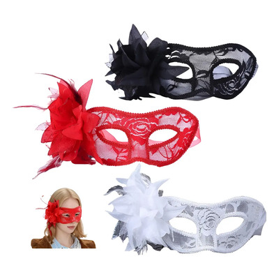 Lu Antifaz Fiesta De Encaje Mascaras De Halloween 3pcs