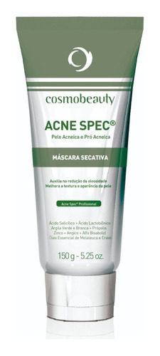 Máscara Facial Peles Acneicas Acne Spec Cosmobeauty 150g