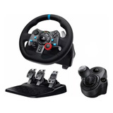 Logitech G29, Timón Para Pc / Ps4 | Ps5 + Palanca De Cambios Color Negro