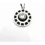 Corazon De Iron Man Reactor Nucleo Y Cadena Plata.925 