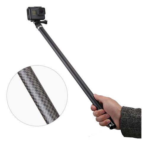 Bastão Pau De Selfie 270cm Para Câmeras De Ação Gopro Carbon