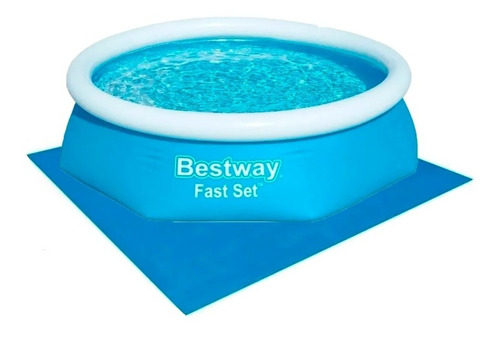 Pileta Inflable Bestway 1880l Redonda 244cm + Piso  C