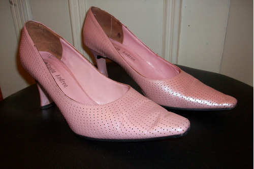 Zapatos Clásicos, Stiletto, Color Rosa 